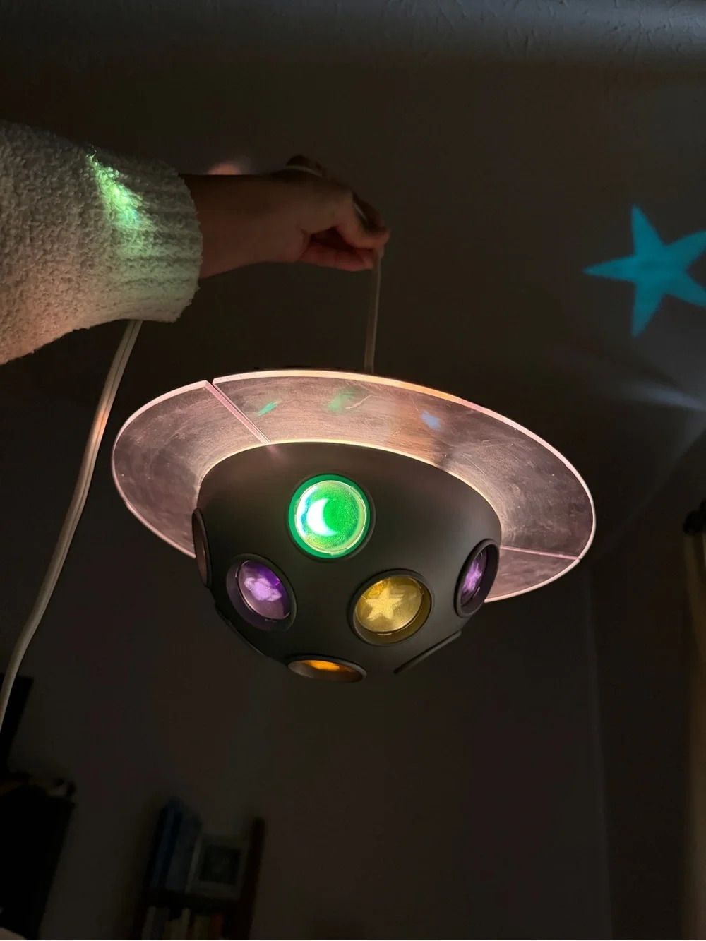 IKEA Blimp Star Planet Universe Pendant Saturn Projector Lamp Light Y2K VTG